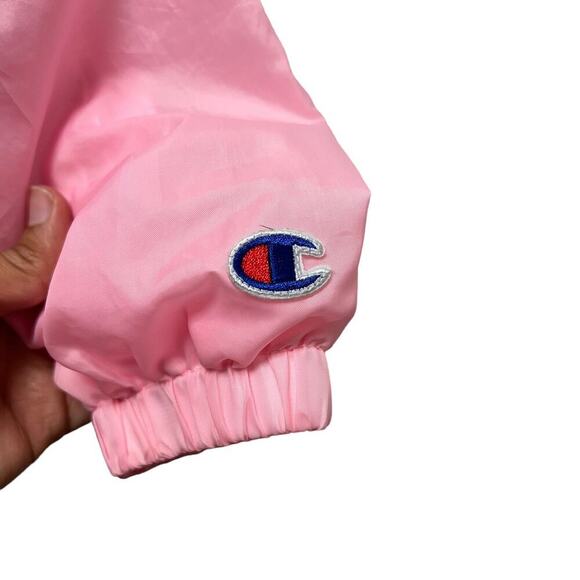 Champion Pink Cropped Windbreaker Jacket Size XS - Picture 5 of 8